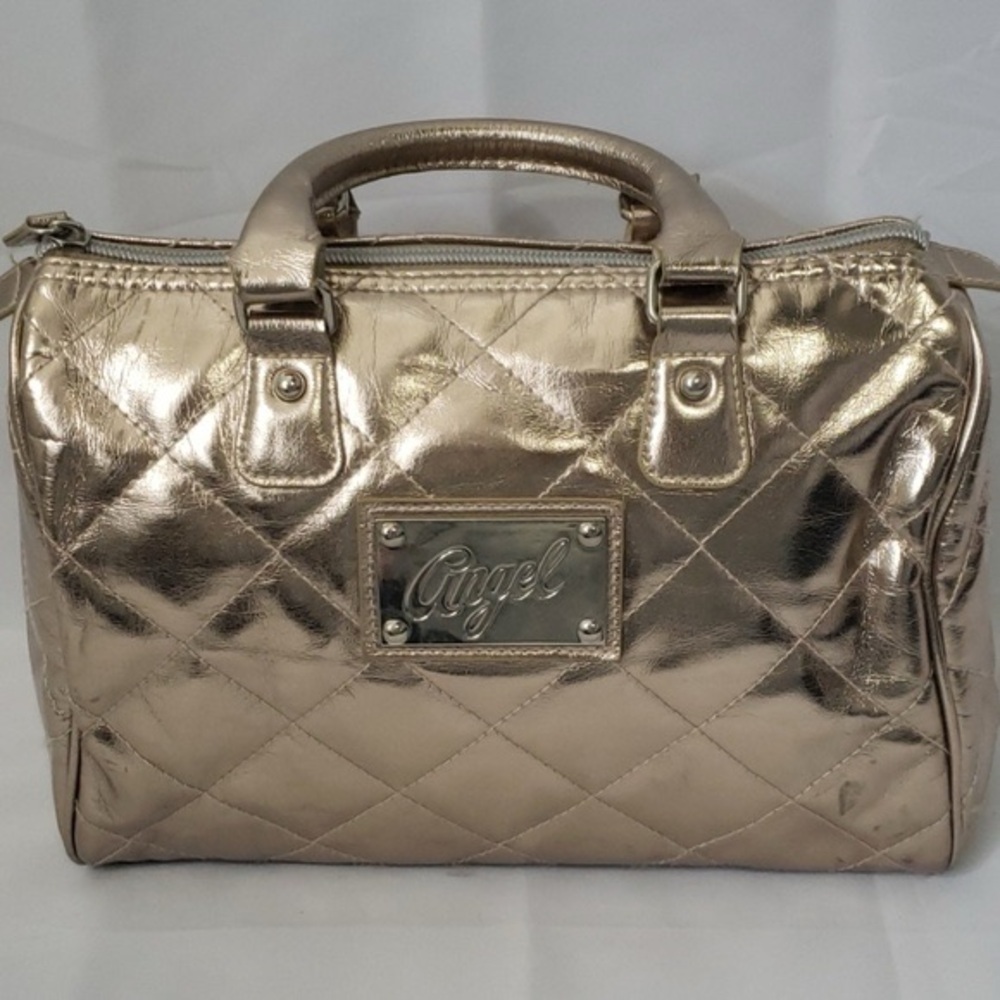 Vintage Victoria's Secret Angel satchel purse y2k gold future